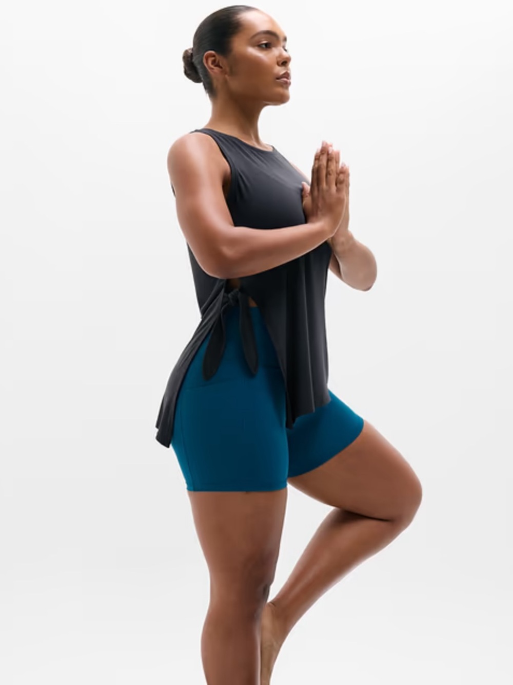 Athleta Move With Ease Asym Tie Tank - Black